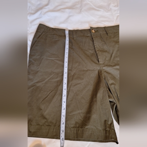 George Men Shorts Flat Front Cotton Khaki Shorts Size 42 - Picture 11 of 14